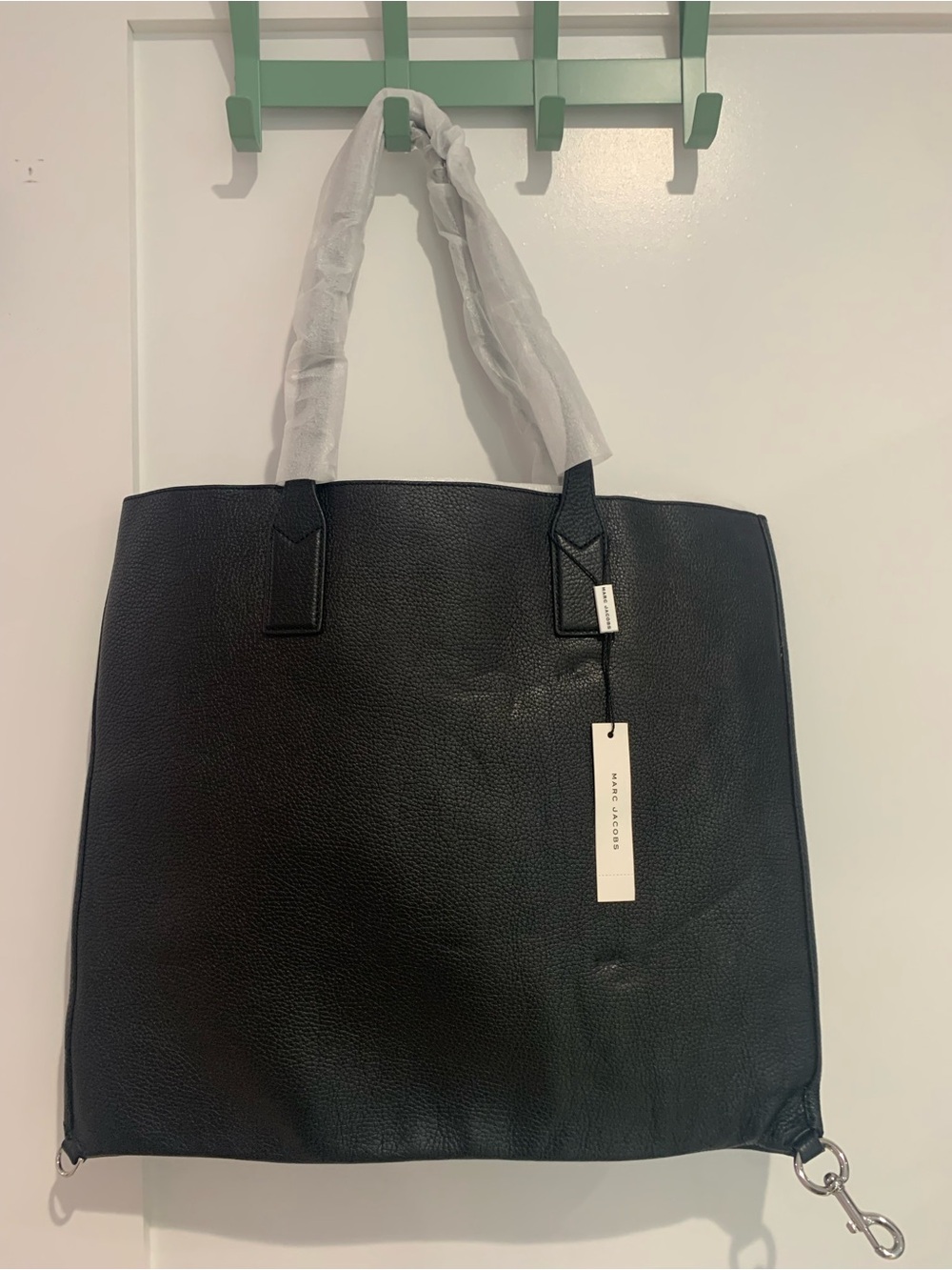Marc Jacobs Black Pebbled Leather Tote